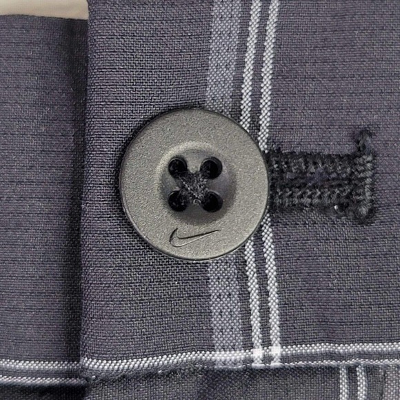 Nike Shorts Mens 30 Plaid Dri Fit Golf Chino Standard Fit Lightweight Zip Tech - Picture 4 of 10